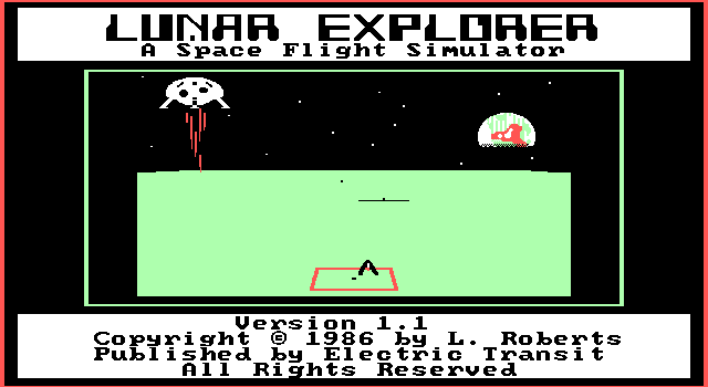 Lunar Explorer: A Space Flight Simulator