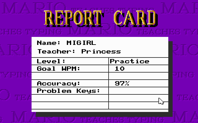 Mario Teaches Typing
