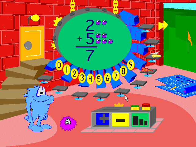 Math and Spelling with Monker
