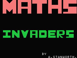 Maths Invaders