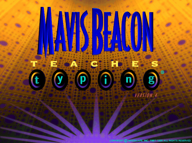 Mavis Beacon Teaches Typing! Version 4