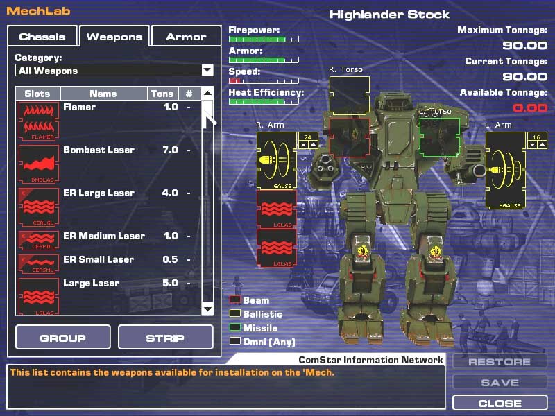 MechWarrior 4: Inner Sphere 'Mech Pak