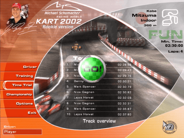 Michael Schumacher Racing World Kart 2002
