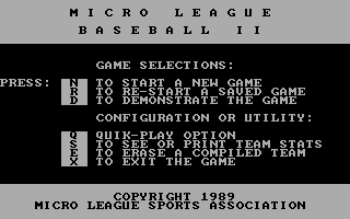 MicroLeague Baseball II