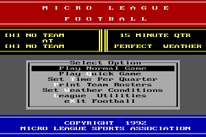 MicroLeague Football: The Coach's Challenge