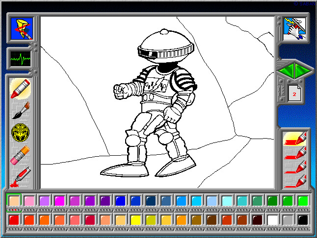 Mighty Morphin Power Rangers Coloring Book CD-ROM