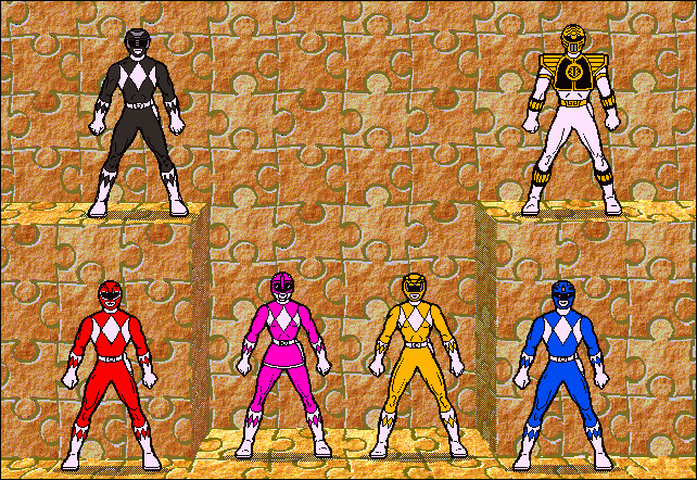 Mighty Morphin Power Rangers Jigsaw Puzzles CD-ROM