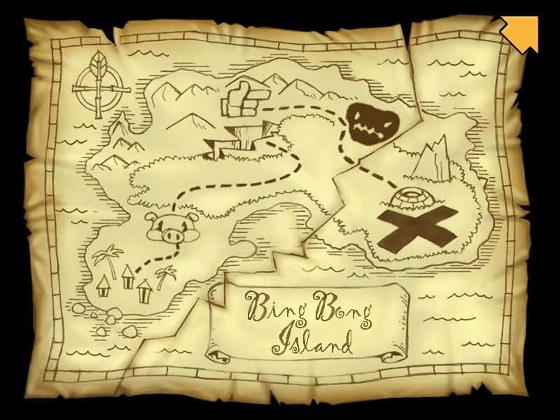 Moop and Dreadly in the Treasure on Bing Bong Island