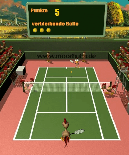 Moorhuhn Tennis