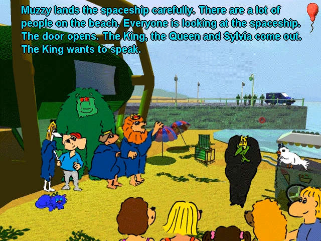 Muzzy at the Seaside