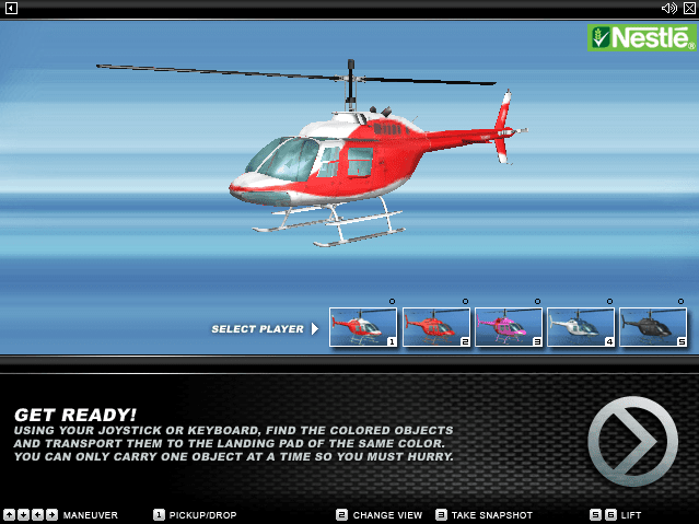 Nestlé Flying Game #3: Helicopter