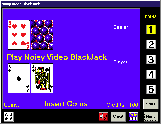 Noisy Video Poker and Blackjack