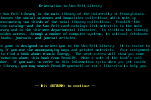 Orientation to The Van Pelt Library