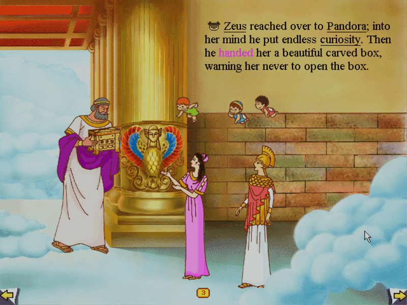 Pandora's Box: An Interactive Storybook on CD-ROM