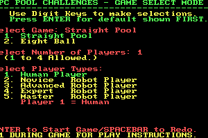 PC Pool Challenges