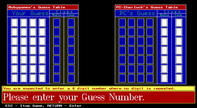 PC-Sherlock: A Game of Logic & Deduction