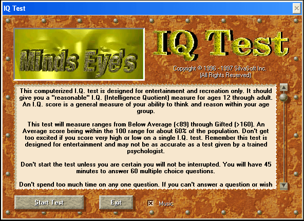Personal IQ Test