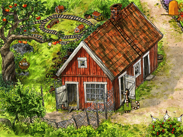 Pettson o Findus i trädgården