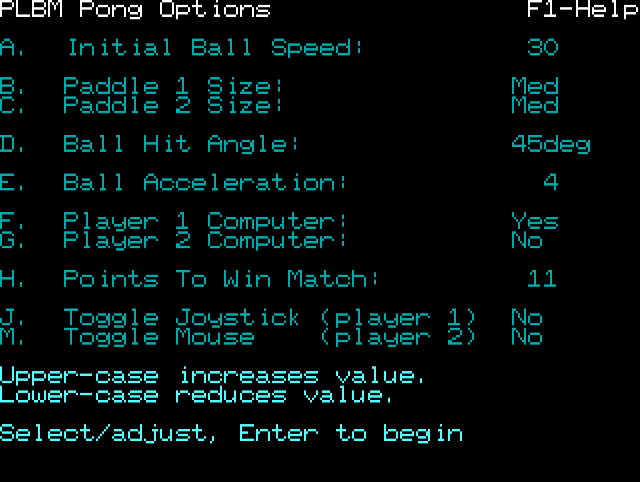 PLBM Pong-Out