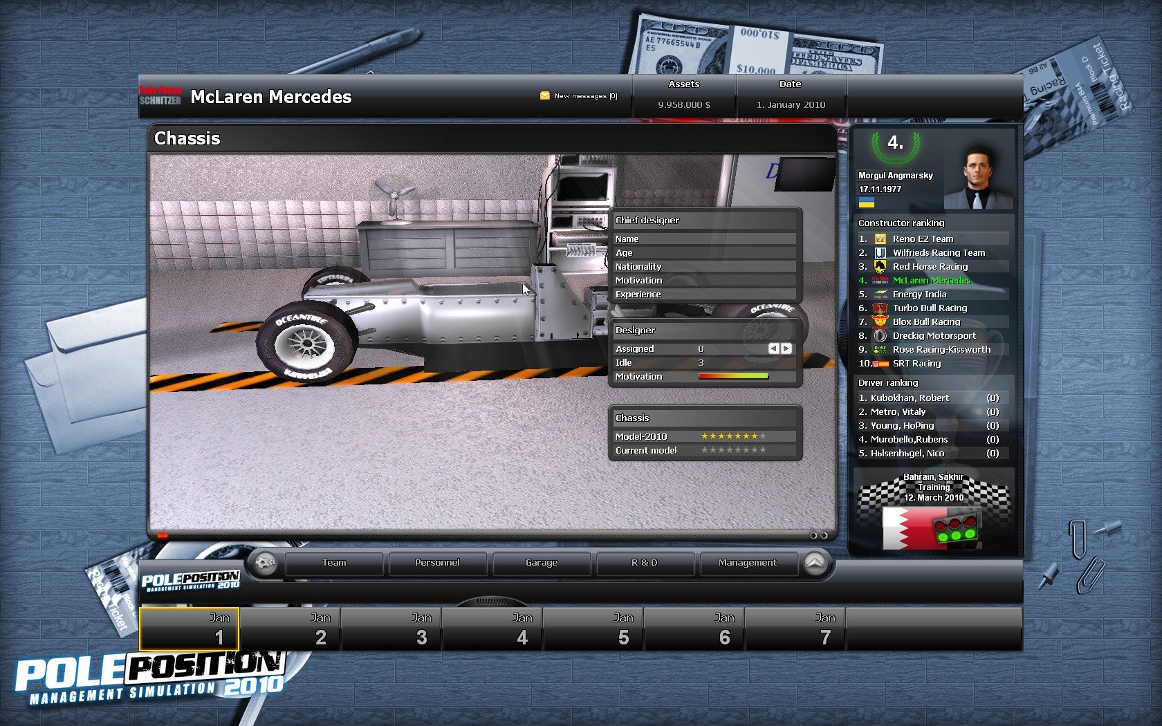 Pole Position 2010: Management Simulation
