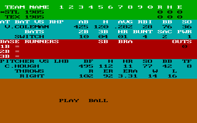 Pure-Stat Baseball