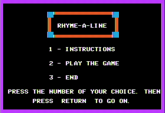 Rhyme-a-Line