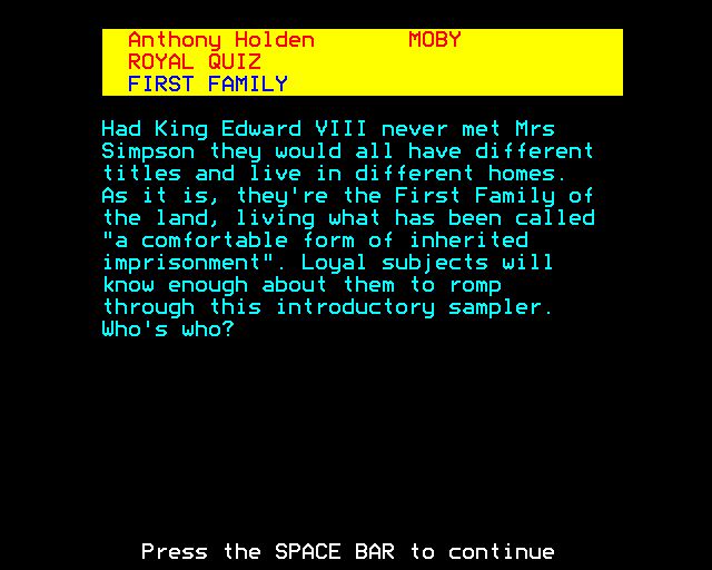 Royal Quiz