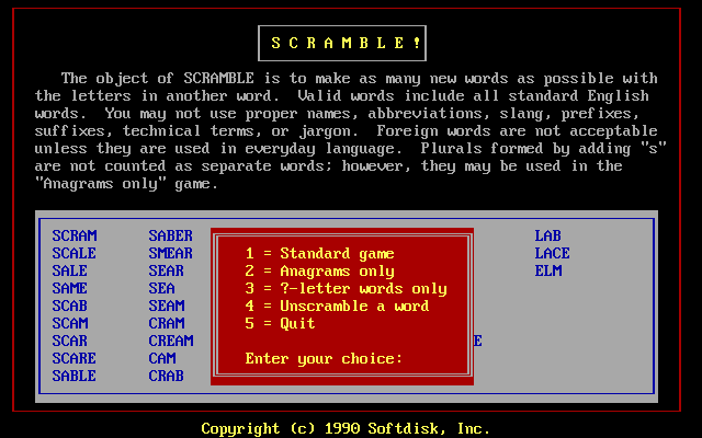 Scramble