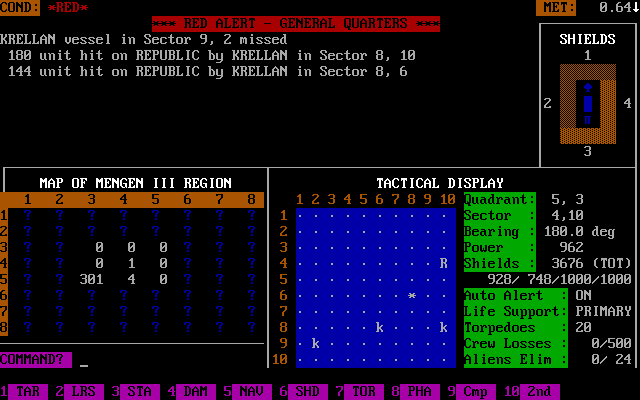 Star Fleet I: The War Begins!
