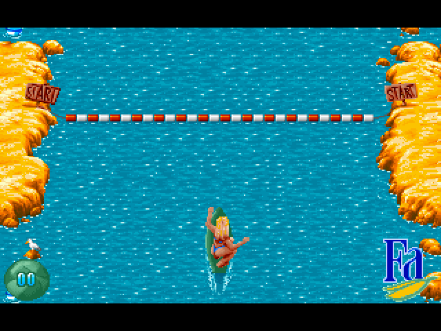 Surfen mit der jungen Fa