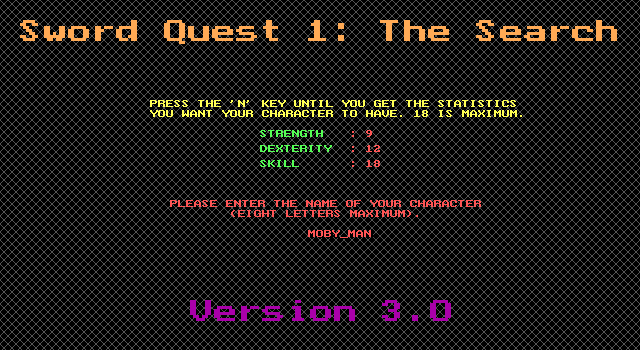 Sword Quest 1: The Search