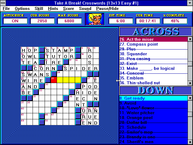 Take a Break! Crosswords