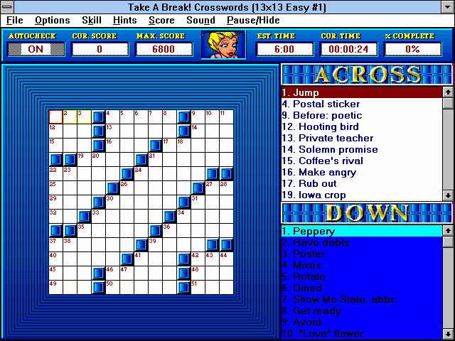Take a Break! Crosswords
