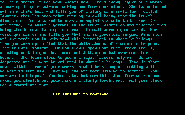 Tamoret: The Adventure to the Fourth Dimension