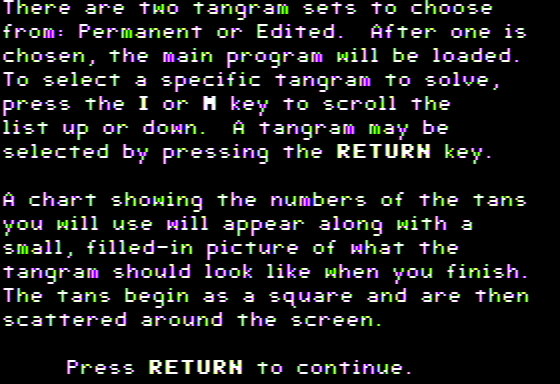 Tangrams Puzzler