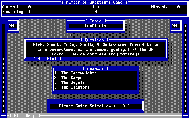 The Alcor Trivia Pro Presents: Classic Star Trek (Star Log - I)