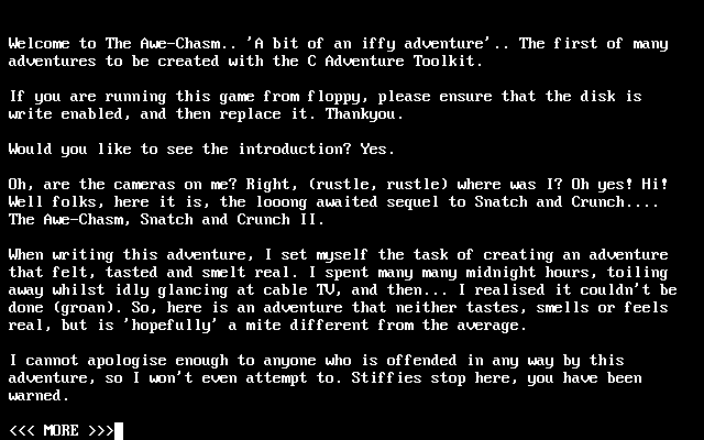 The Awe-Chasm