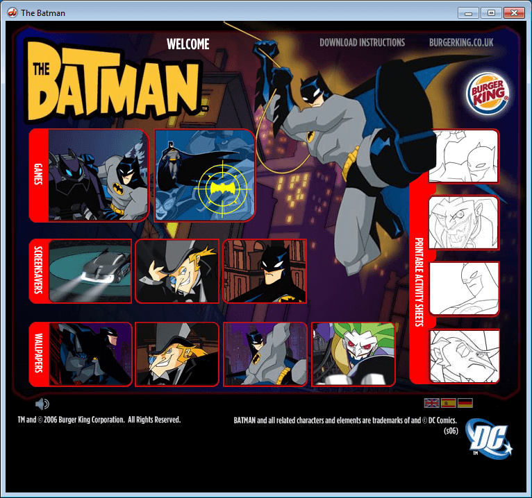 The Batman Burger King Promo CD-ROM