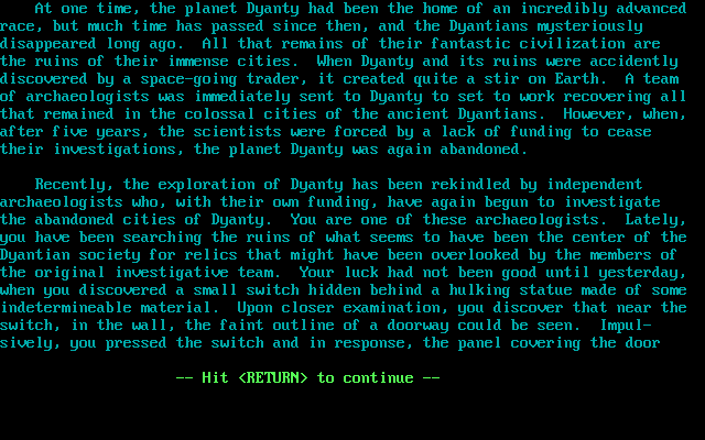 The Caves of Dyanty