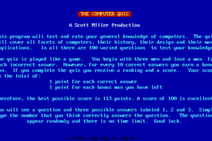 The Computer Quiz