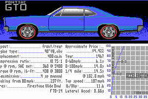 The Duel: Test Drive II Car Disk - The Muscle Cars