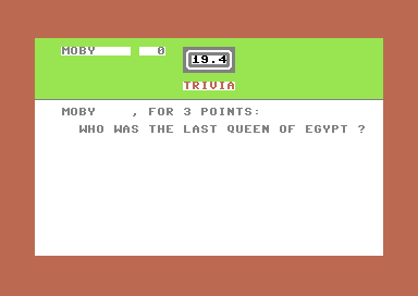 The Game of Trivia