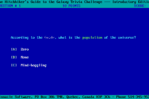 The Hitchhiker's Guide to the Galaxy Trivia Challenge
