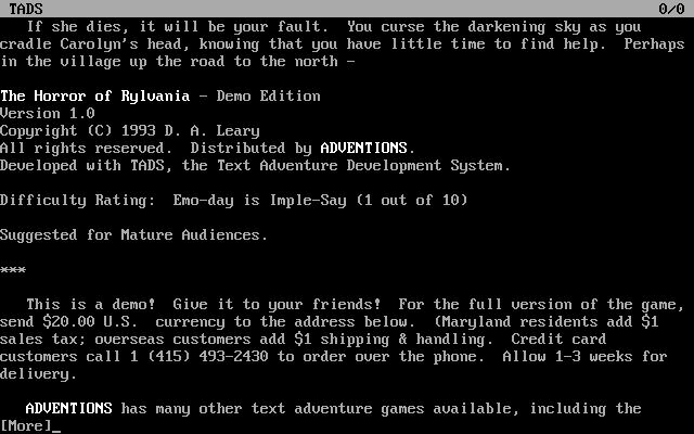 The Horror of Rylvania