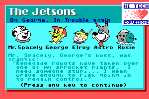 The Jetsons in By George, in Trouble Again