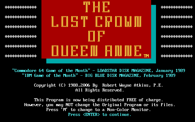 The Lost Crown of Queen Anne