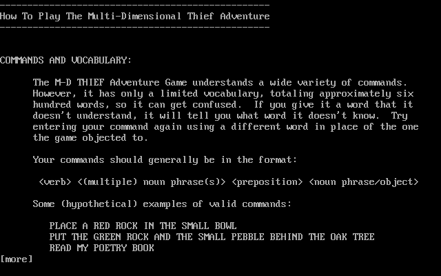The Multi-dimensional Thief