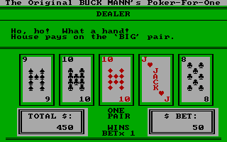 The Original Buck Mann's Poker for One