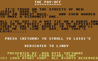 The Pay Off