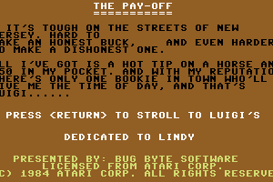 The Pay Off